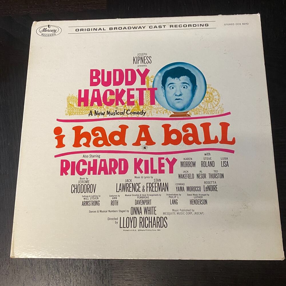 Buddy Hackett A New Musical Comedy Buddy Hackett I had a ball Comedy 12" Vinyl
